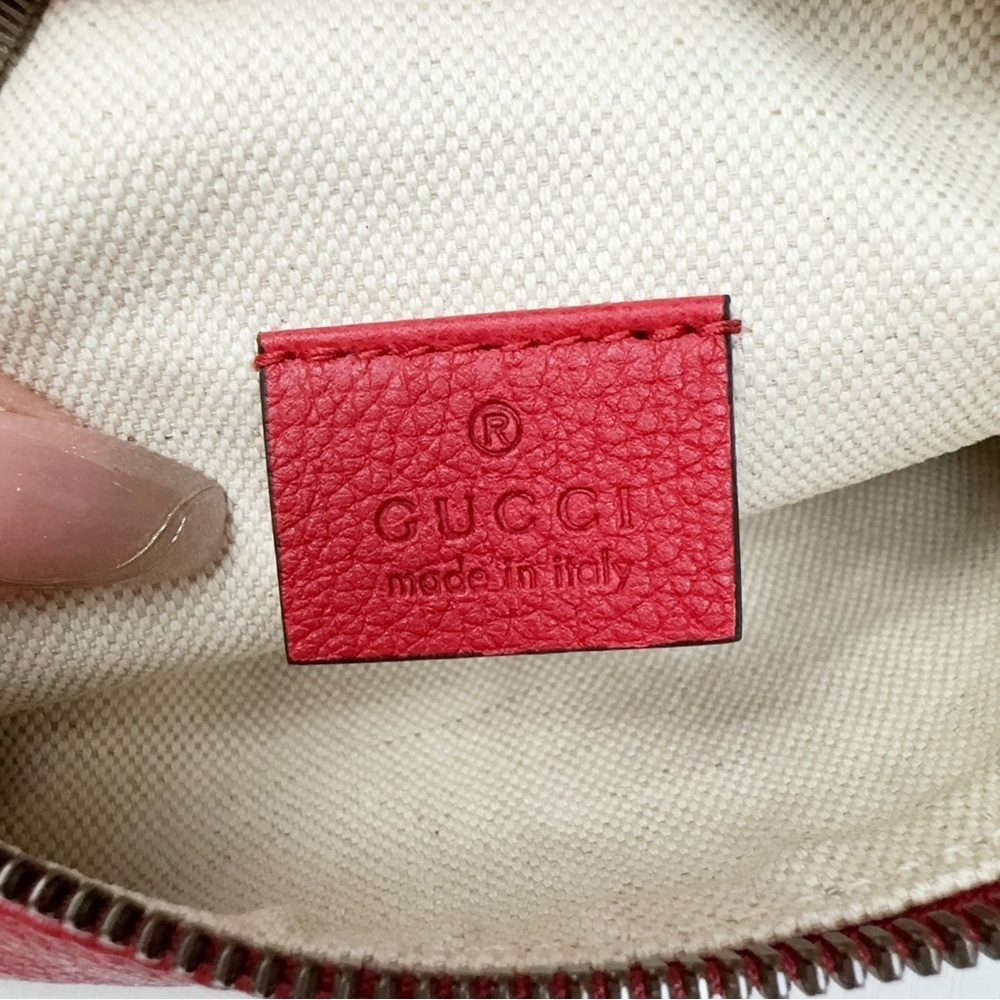 Authentic Red Gucci Logo Belt Bag & Fanny Pack Red Small NWT and Dustbag - Picture 8 of 11